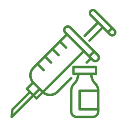 Vaccination service icon representing pet immunization care
