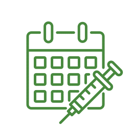 Pet vaccination icon — immunization services at Woodland Springs Vet Hospital
